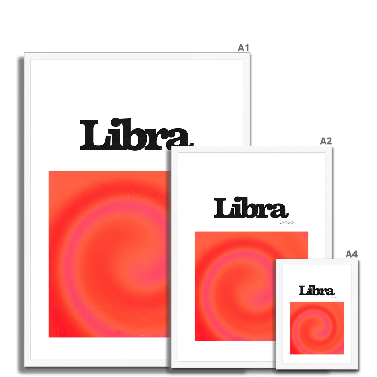 Our Libra Aura art print is the perfect wall art to show off your star sign. Find a zodiac gradient print or poster in our astrology collection.