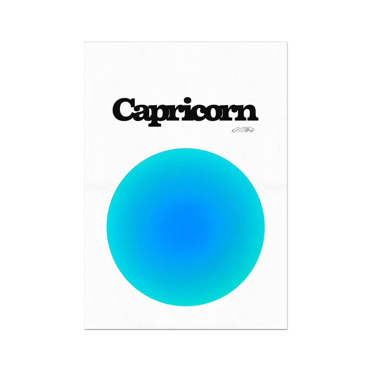 Our Capricorn Aura art print is the perfect wall art to show off your star sign. Find a zodiac gradient print or poster in our astrology collection.