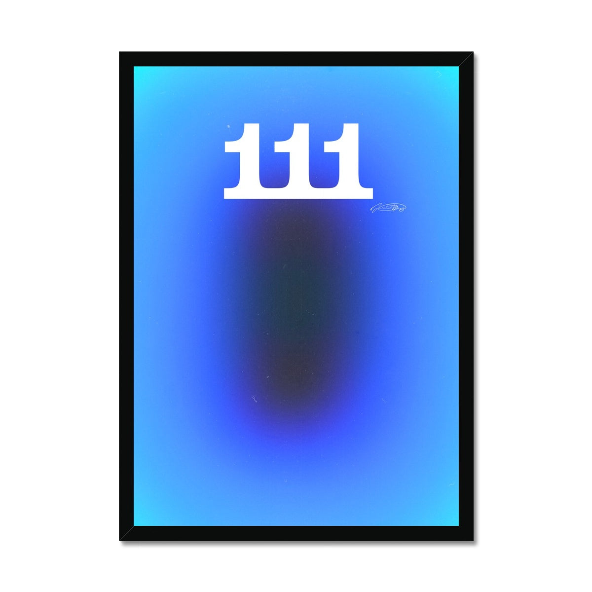 An angel number art print with a gradient aura. Add a touch of angel energy to your walls with a angel number auras. The perfect wall art posters to create a soft and dreamy aesthetic with your apartment or dorm decor. 111 Intuition: Trust Your Gut & Listen To Your Heart