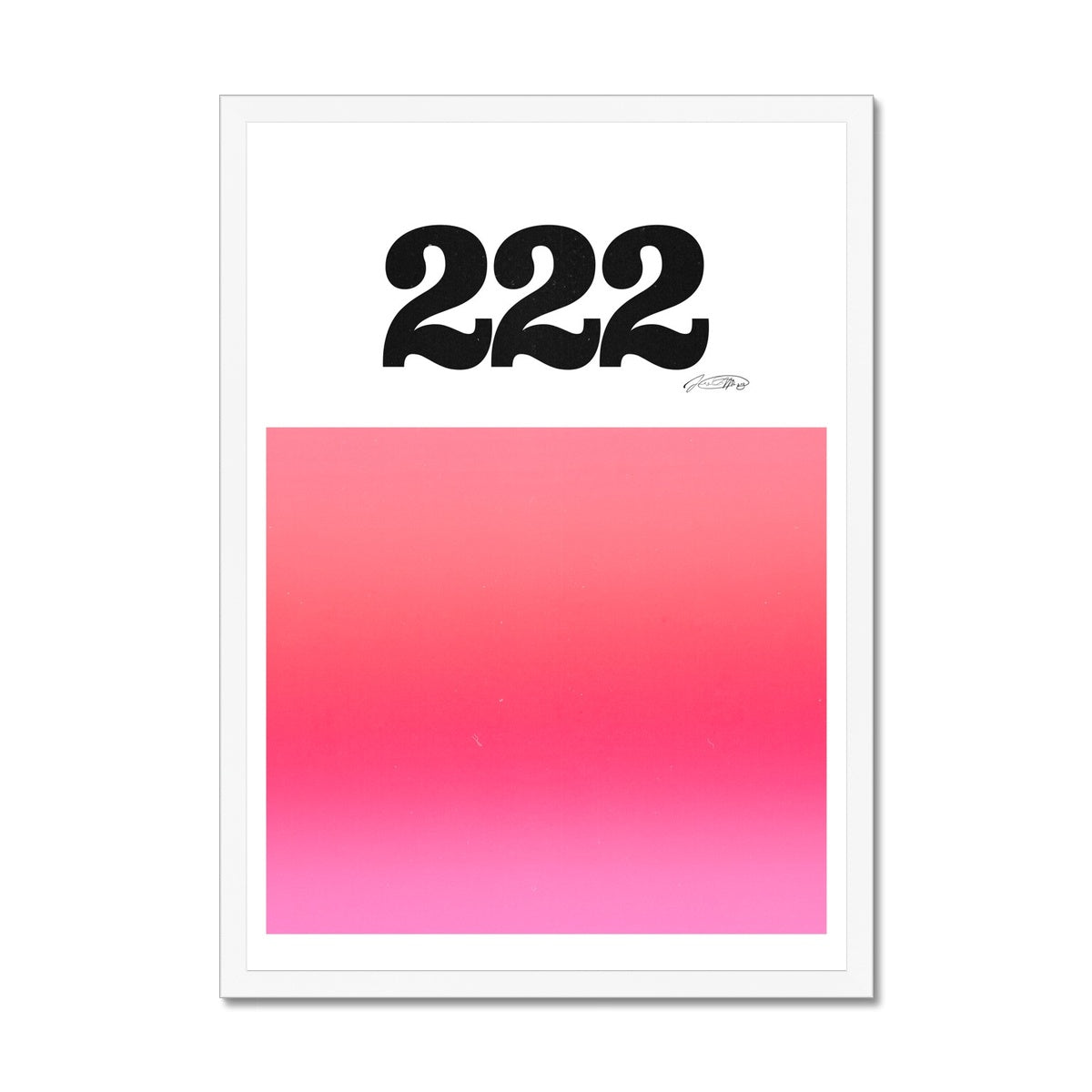 An angel number art print with a gradient aura. Add a touch of angel energy to your walls with a angel number auras. The perfect wall art posters to create a soft and dreamy aesthetic with your apartment or dorm decor. 222 Alignment: You Are In The Right Place And The Right Time.