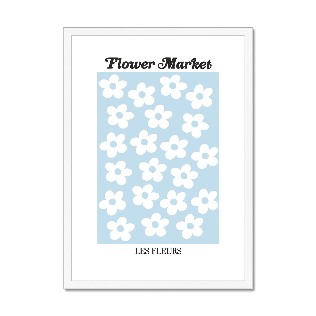 © les muses / Our Flower Market / Les Fleurs collection features wall art with a vibrant daisy design under original hand drawn typography. Danish pastel posters full of daisies to brighten up any gallery wall.
