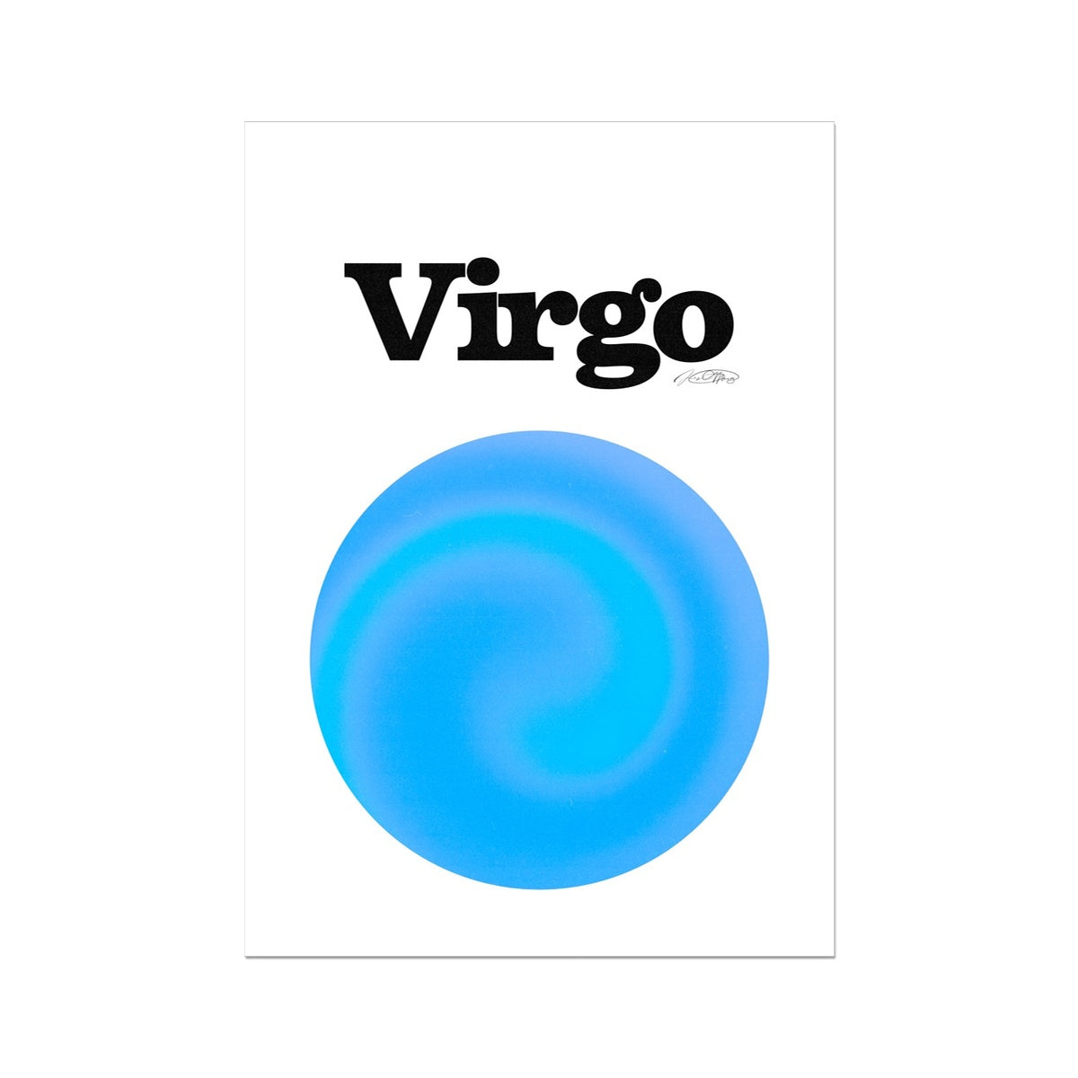 Virgo Aura art print by Les Muses. Zodiac sign wall art. Astrology artwork collection.