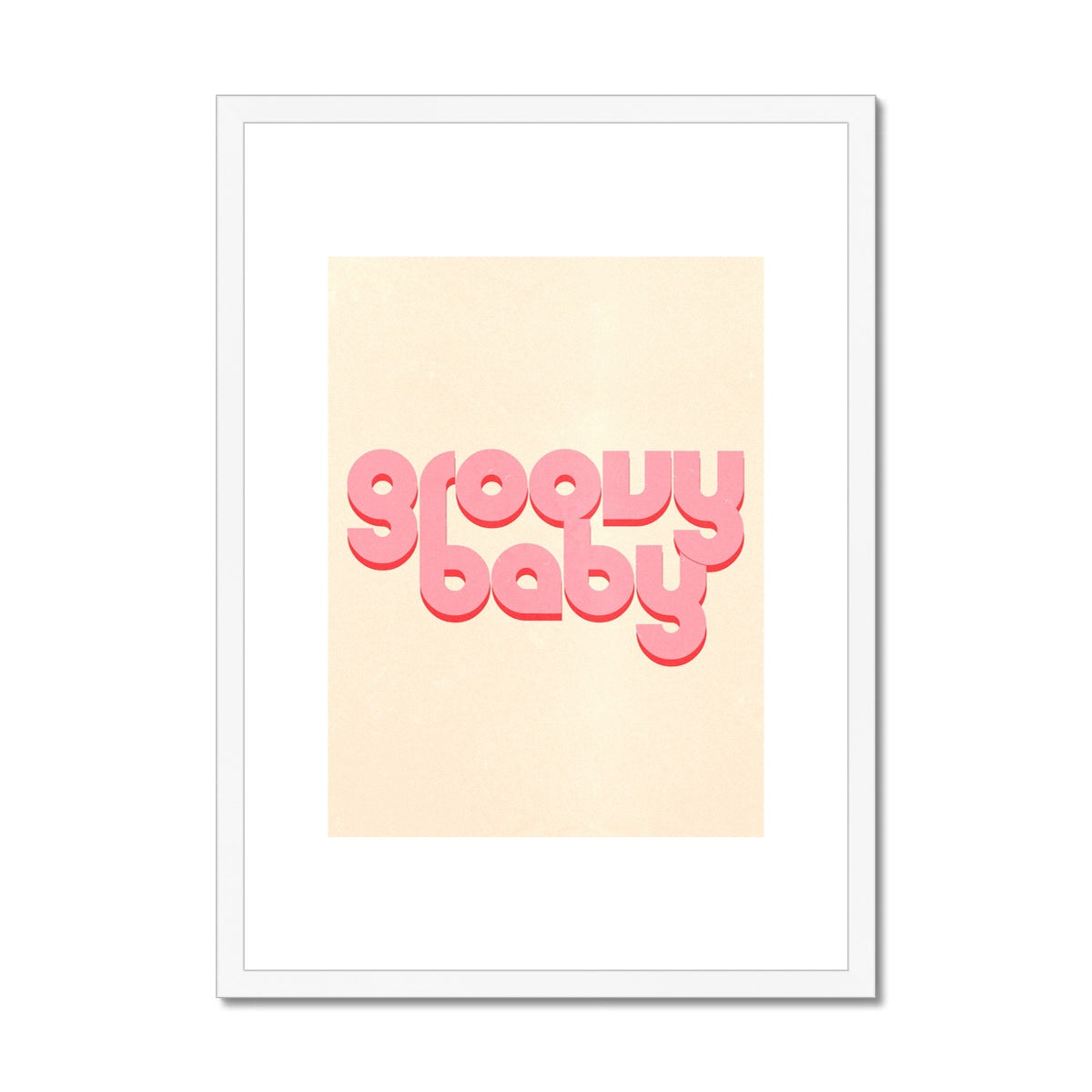 groovy baby Framed & Mounted Print