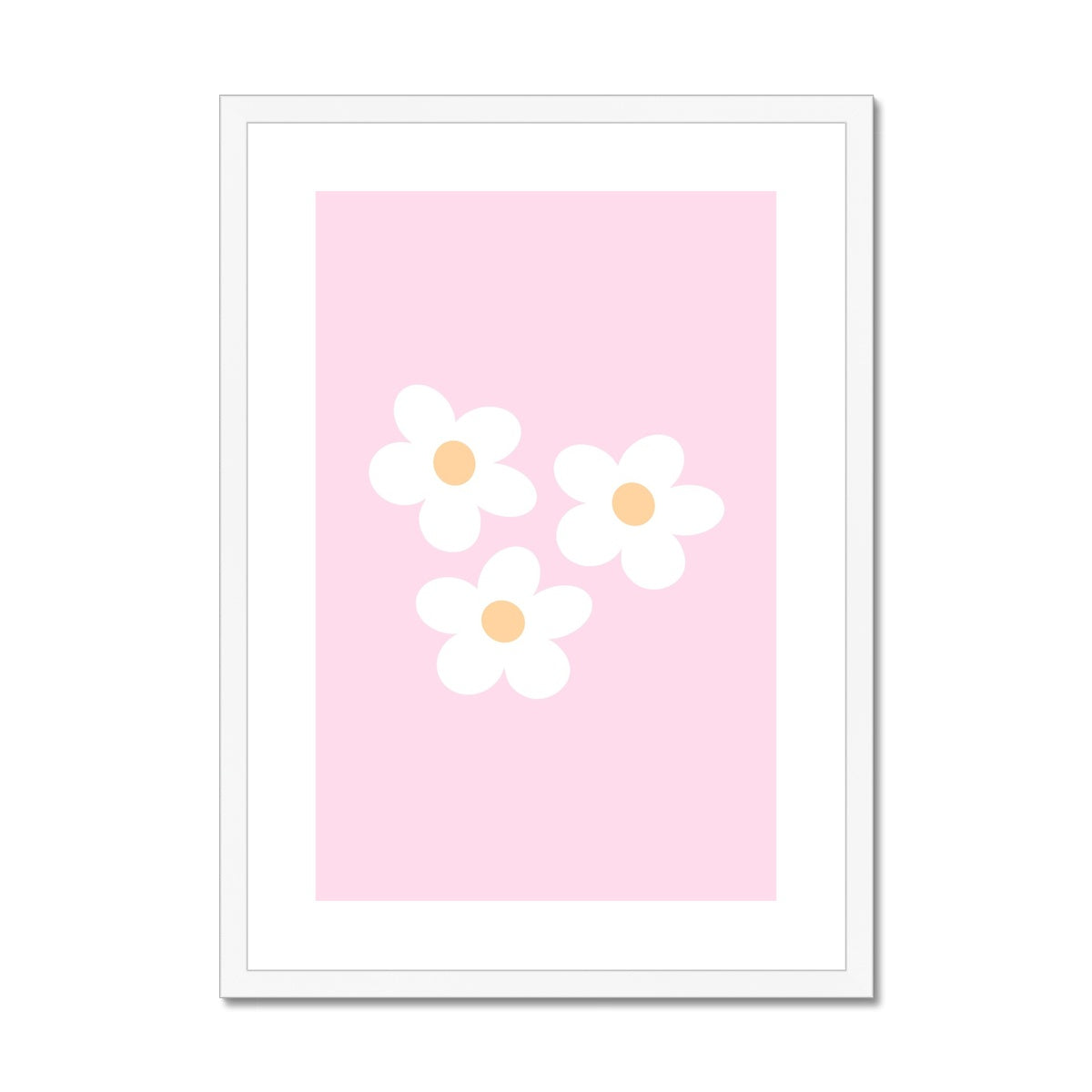 © les muses / Our Flower Market / Danish pastel art prints full of colorful daisy flowers. An aesthetic flower design also available in our Flower Market / Daisy collection. Trendy retro flower posters that make cute wall art for apartment and dorm decor. 
