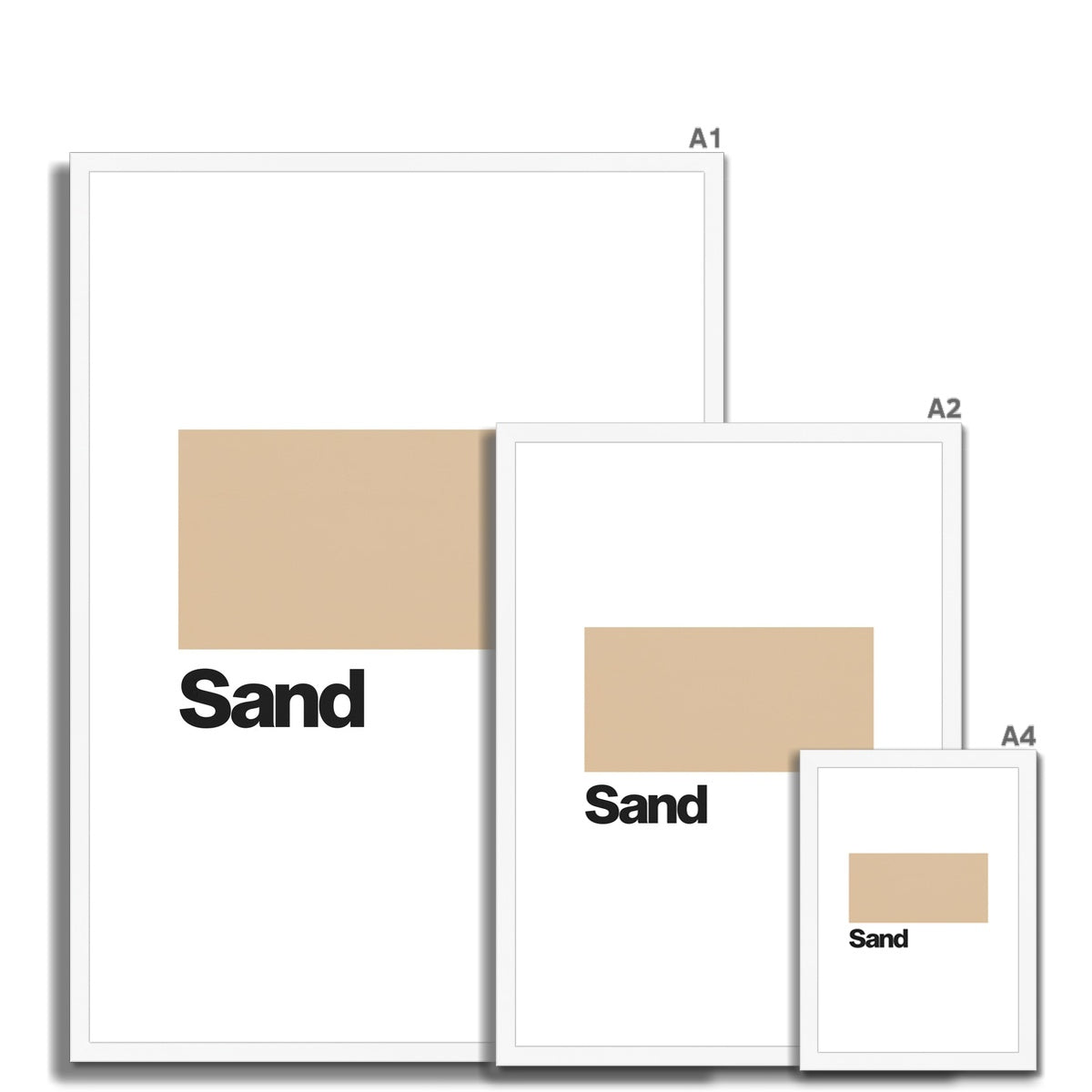 Sand Framed & Mounted Print