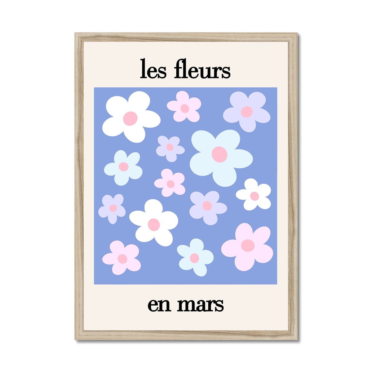 les fleurs Framed Print