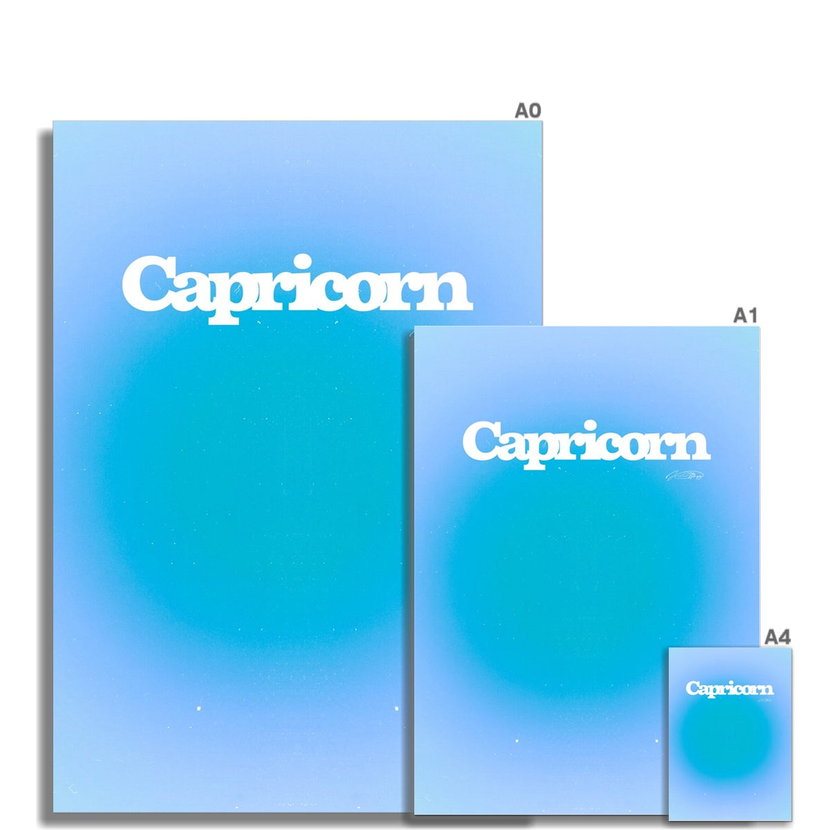 Our Capricorn Aura art print is the perfect wall art to show off your star sign. Find a zodiac gradient print or poster in our astrology collection.