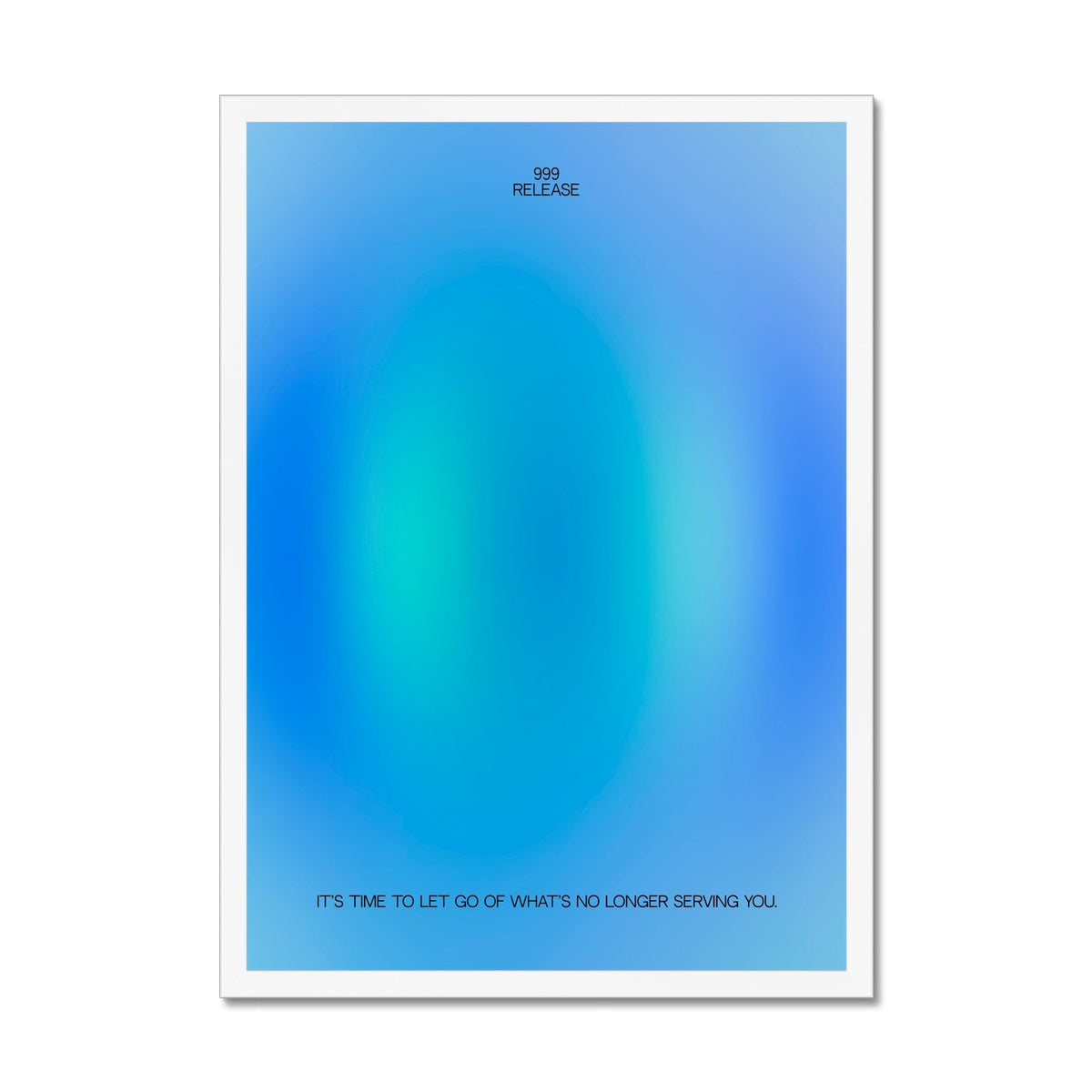 An angel number art print with a gradient aura. Add a touch of angel energy to your walls with a angel number auras. The perfect wall art posters to create a soft and dreamy aesthetic with your apartment or dorm decor. 999 Release: It’s Time To Let Go Of What’s No Longer Serving You.