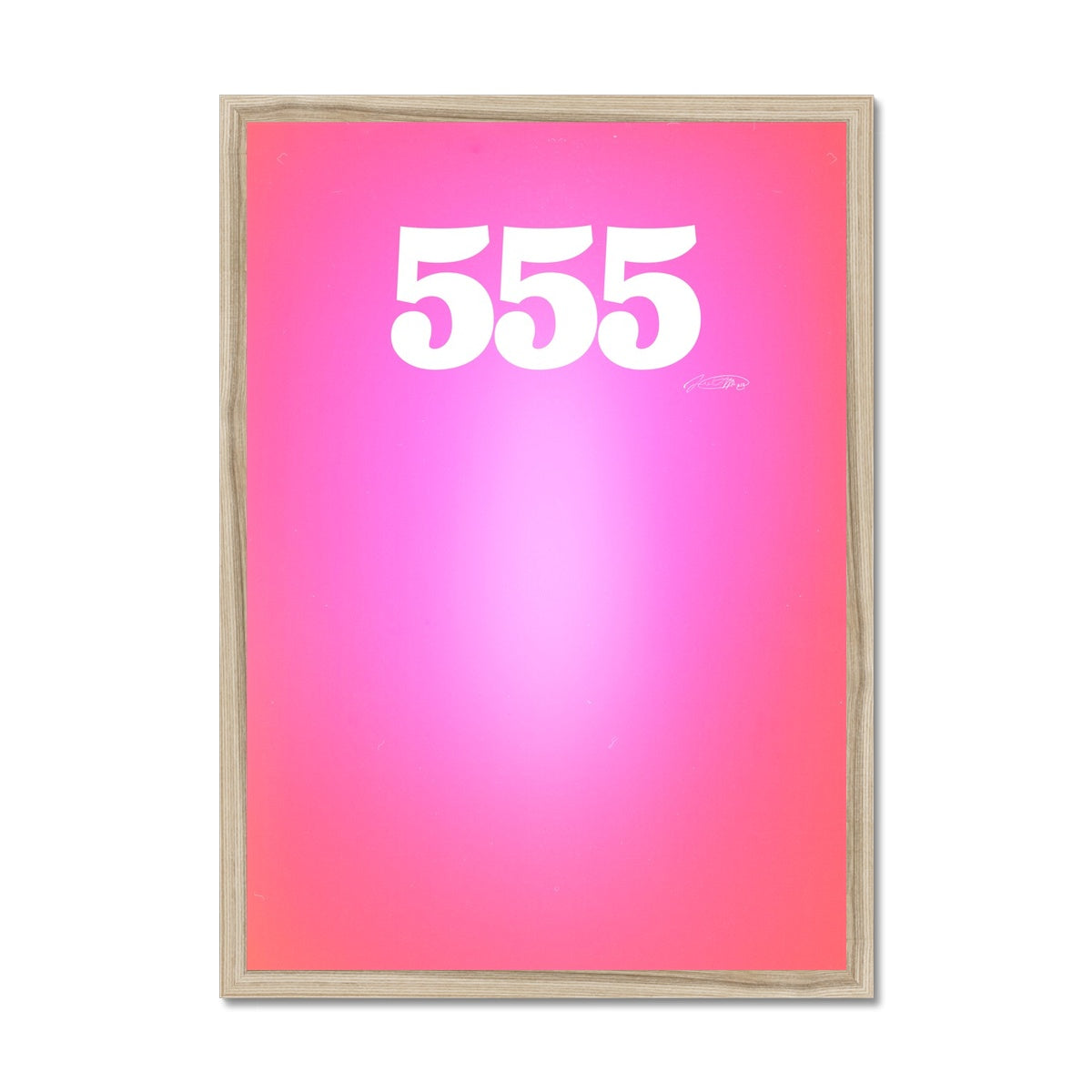 An angel number art print with a gradient aura. Add a touch of angel energy to your walls with a angel number auras. The perfect wall art posters to create a soft and dreamy aesthetic with your apartment or dorm decor. 555 Change: Something New Is Coming.