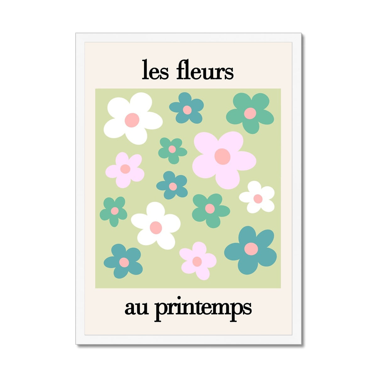 les fleurs Framed Print