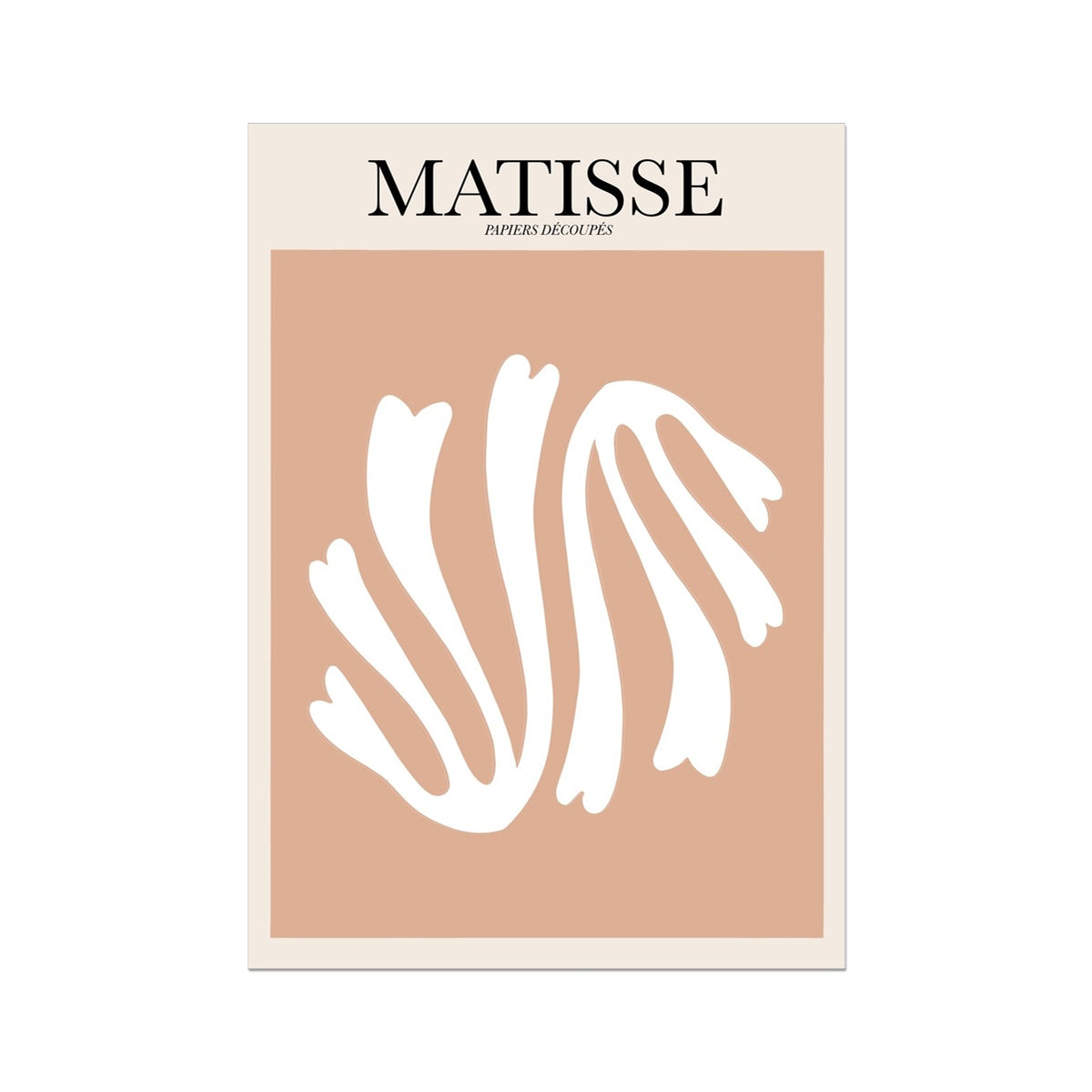 © les muses / Matisse wall art prints featuring flora cut outs or "Papiers Découpés" in a danish pastel style. Matisse exhibition posters with paper cut-outs. Berggruen & Cie museum prints for your gallery wall.