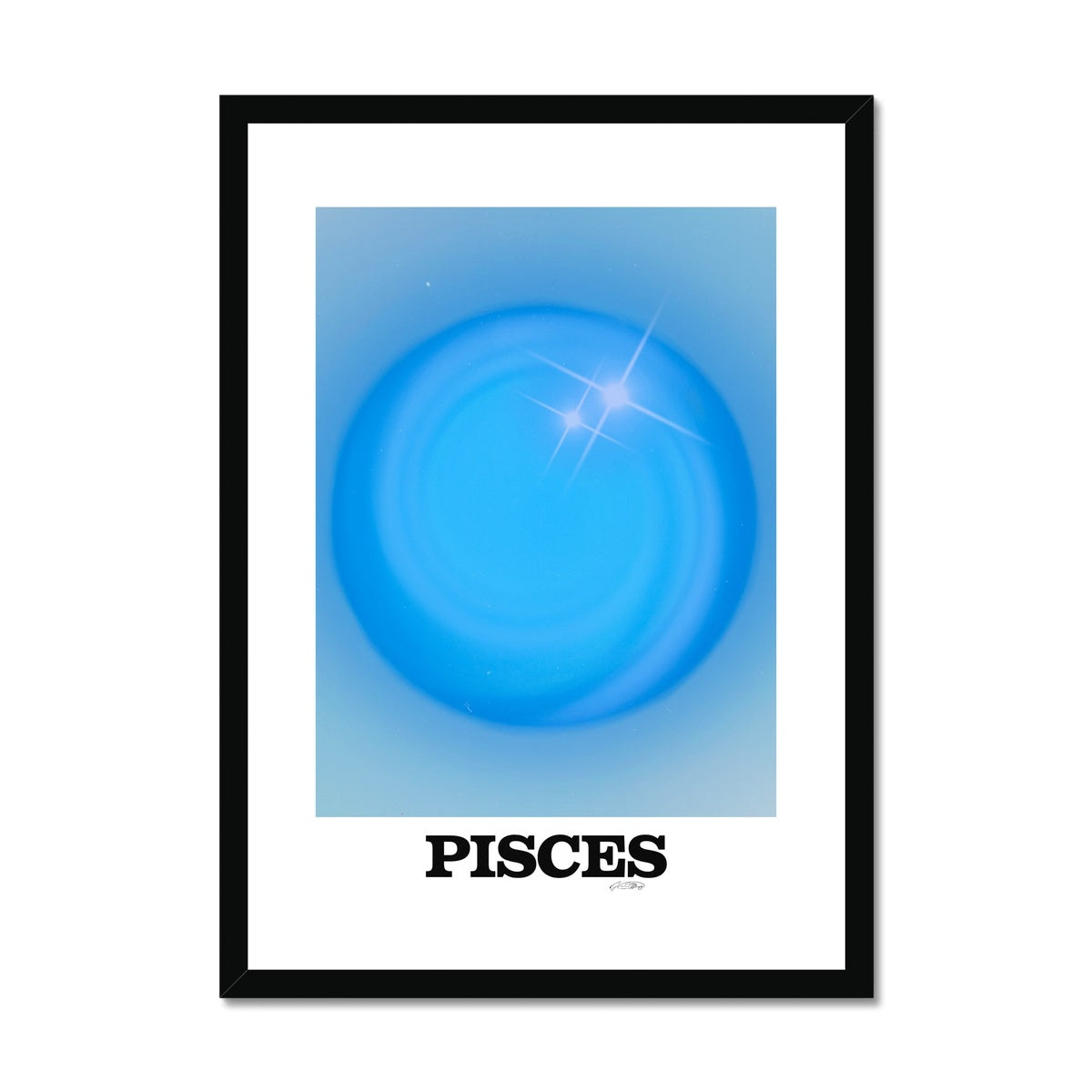 Our Pisces Aura art print is the perfect wall art to show off your star sign. Find a zodiac gradient print or poster in our astrology collection.