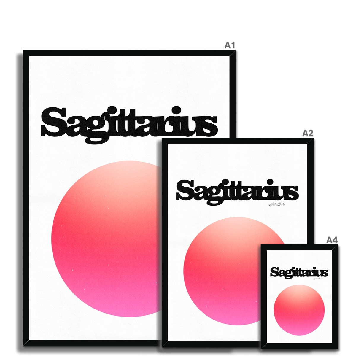 Our Sagittarius Aura art print is the perfect wall art to show off your star sign. Find a zodiac gradient print or poster in our astrology collection.
