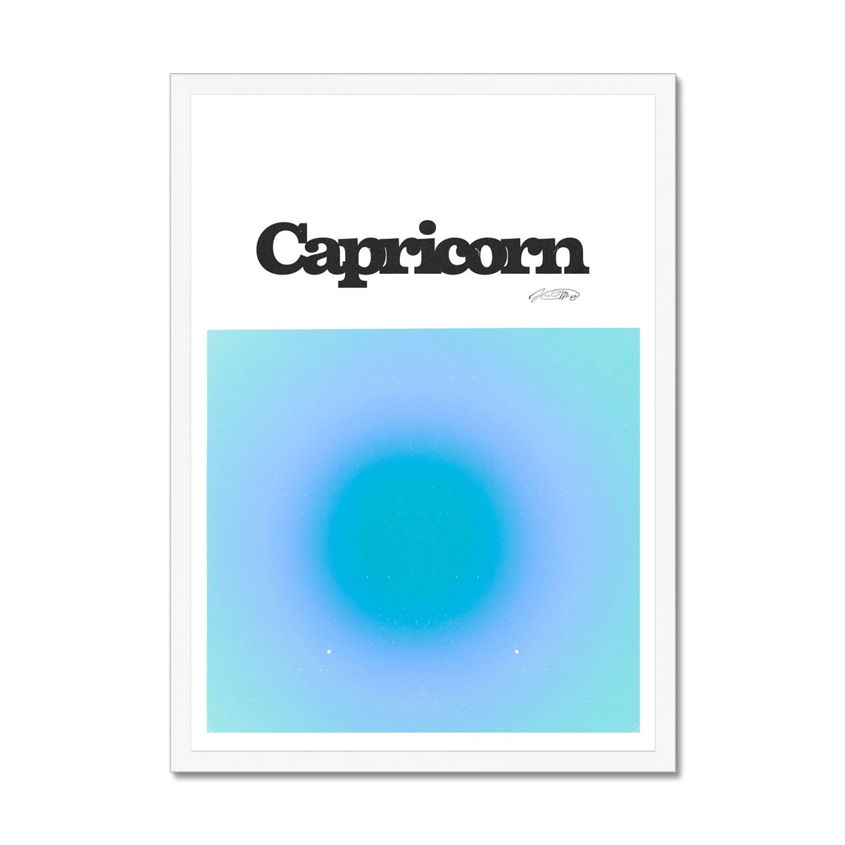 Our Capricorn Aura art print is the perfect wall art to show off your star sign. Find a zodiac gradient print or poster in our astrology collection.