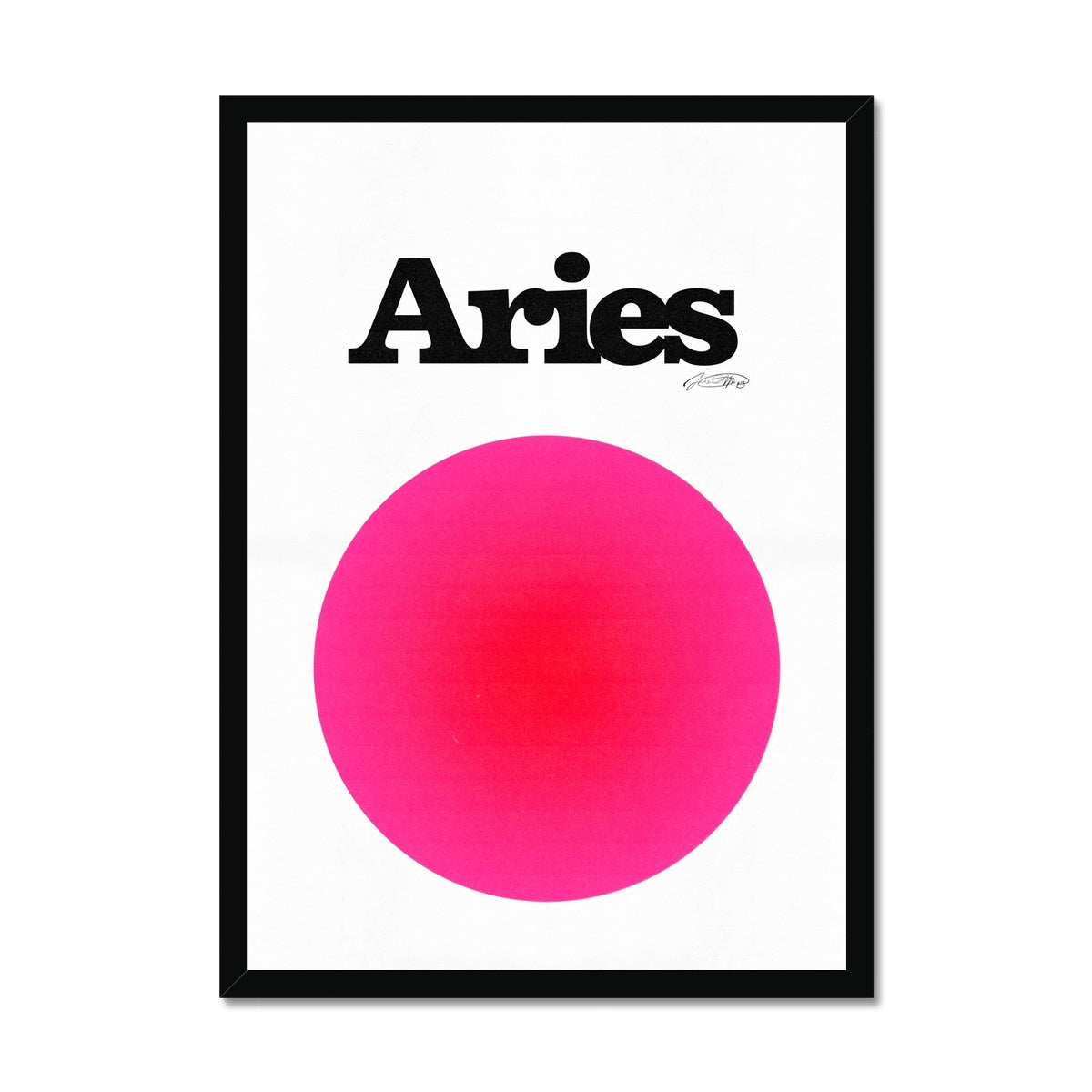 Our Aries Aura art print is the perfect wall art to show off your star sign. Find a zodiac gradient print or poster in our astrology collection.