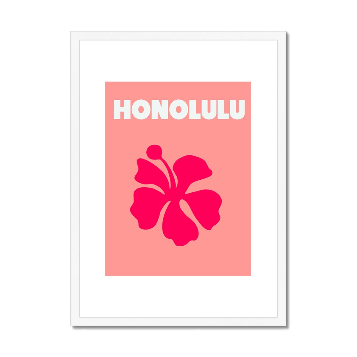 Honolulu Framed & Mounted Print