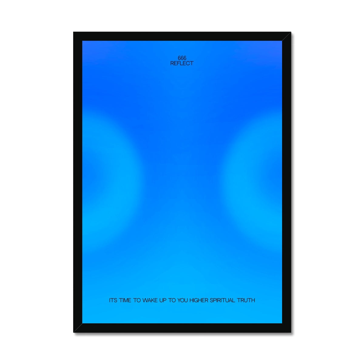 An angel number art print with a gradient aura. Add a touch of angel energy to your walls with a angel number auras. The perfect wall art posters to create a soft and dreamy aesthetic with your apartment or dorm decor. 666 Reflect: It Is Time To Wake Up To Your Higher Spiritual Truth.