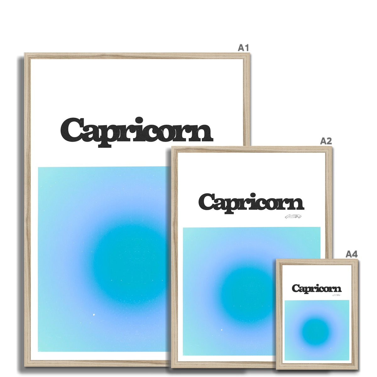 Our Capricorn Aura art print is the perfect wall art to show off your star sign. Find a zodiac gradient print or poster in our astrology collection.