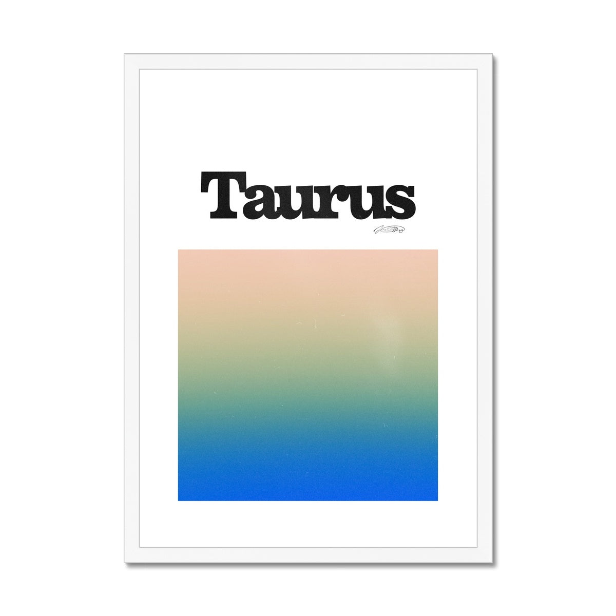 Our Taurus Aura art print is the perfect wall art to show off your star sign. Find a zodiac gradient print or poster in our astrology collection.