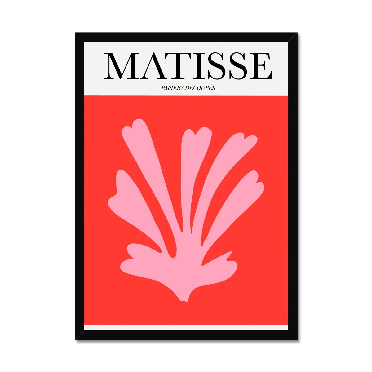 © les muses / Matisse wall art prints featuring flora cut outs or "Papiers Découpés" in a danish pastel style. Matisse exhibition posters with paper cut-outs. Berggruen & Cie museum prints for your gallery wall.