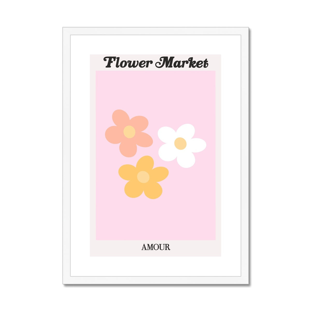 Our Flower Market collection features wall art with vibrant floral illustrations under original hand drawn typography. Danish pastel posters full of flowers that will brighten up any gallery wall. The full resolution art prints of our popular Flower Market and Fruit Market designs are available only from Les Muses. 