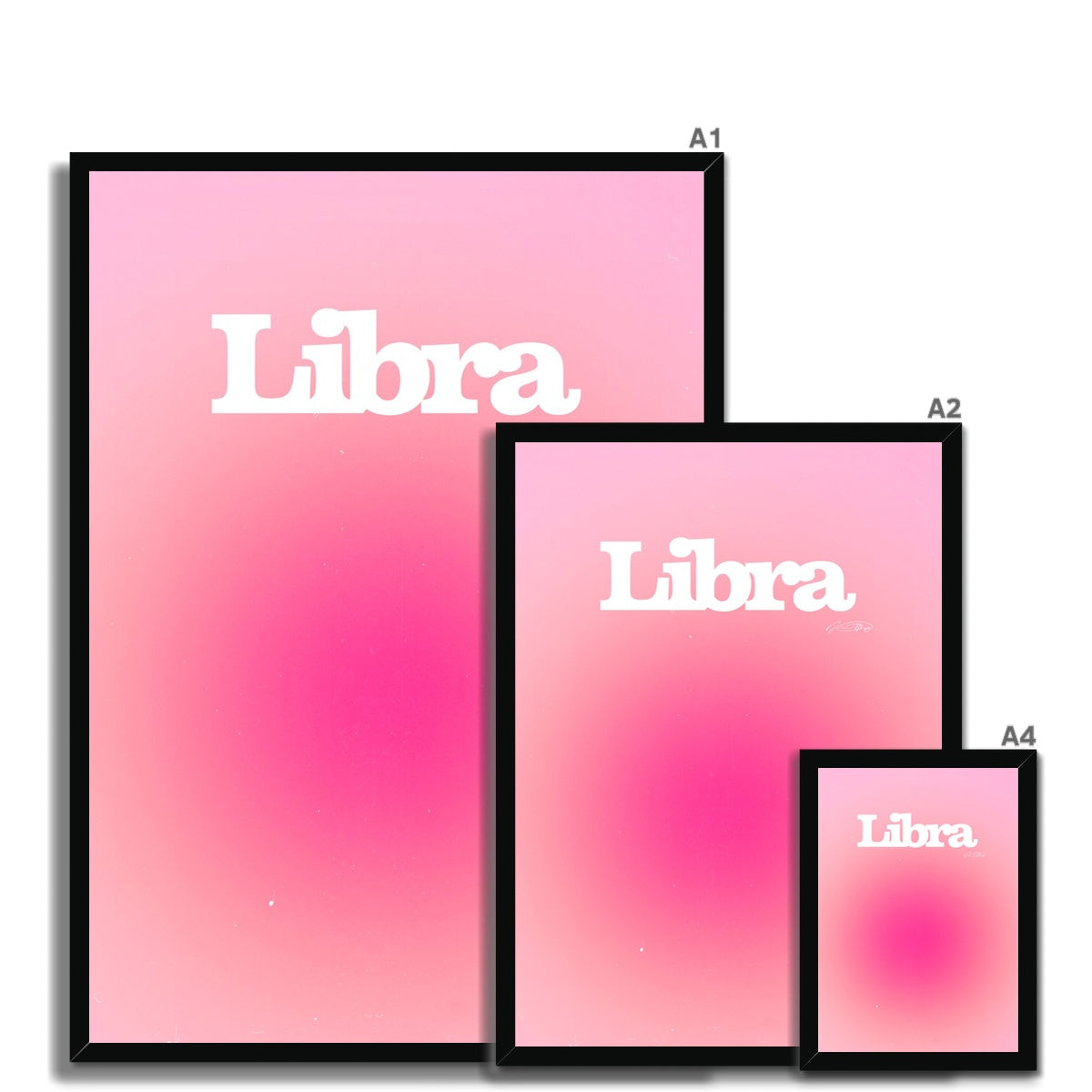 Our Libra Aura art print is the perfect wall art to show off your star sign. Find a zodiac gradient print or poster in our astrology collection.