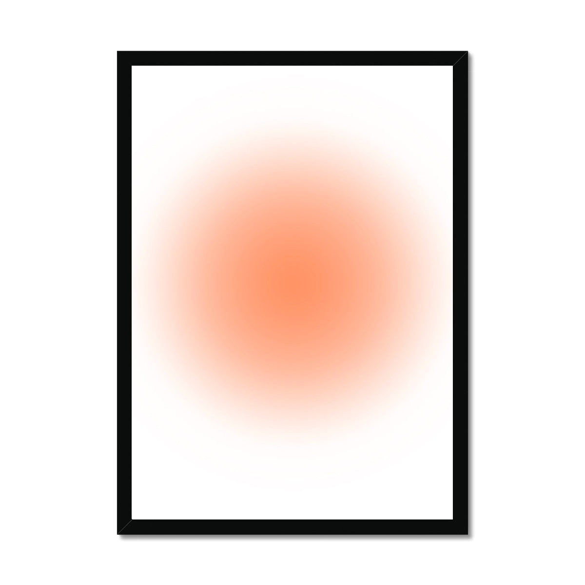 simple gradients / orange Framed Print