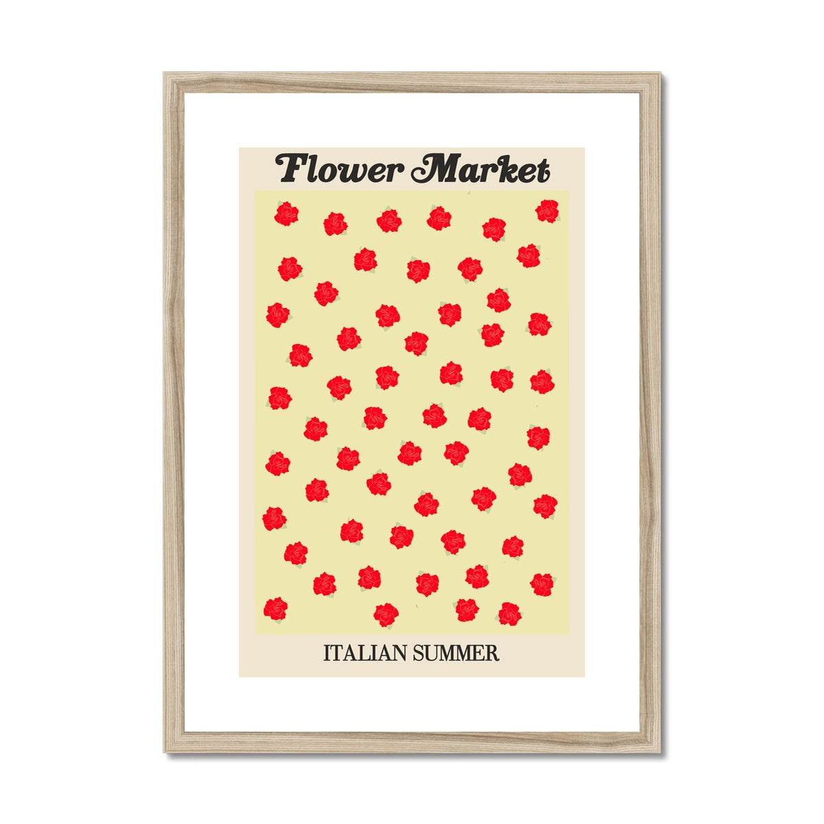 Our Flower Market collection features wall art with vibrant floral illustrations under original hand drawn typography. Danish pastel posters full of flowers that will brighten up any gallery wall. The full resolution art prints of our popular Flower Market and Fruit Market designs are available only from Les Muses. 