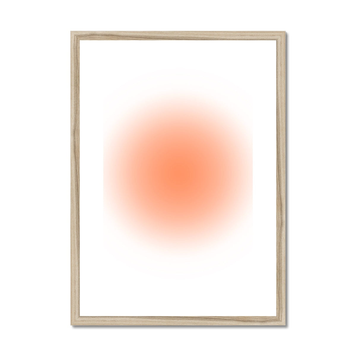 simple gradients / orange Framed & Mounted Print