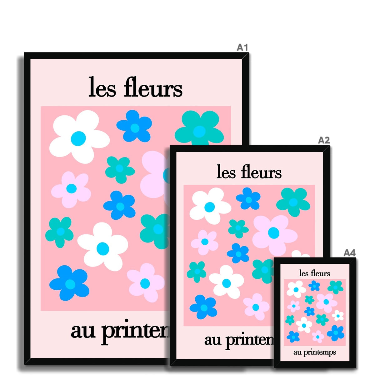 les fleurs Framed Print