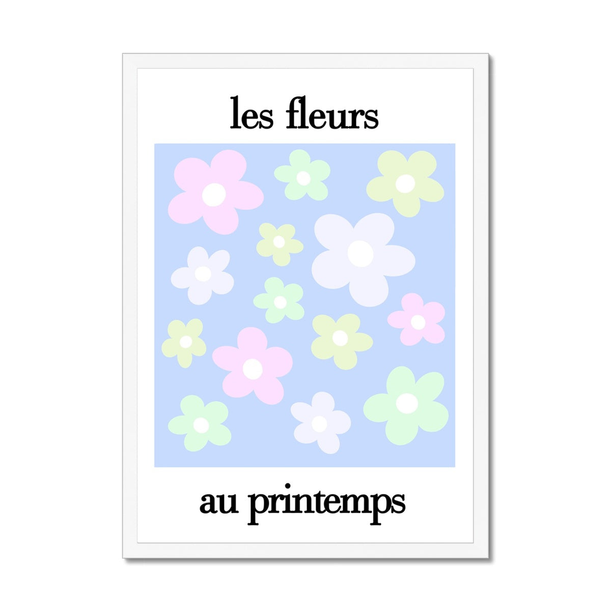 les fleurs Framed Print