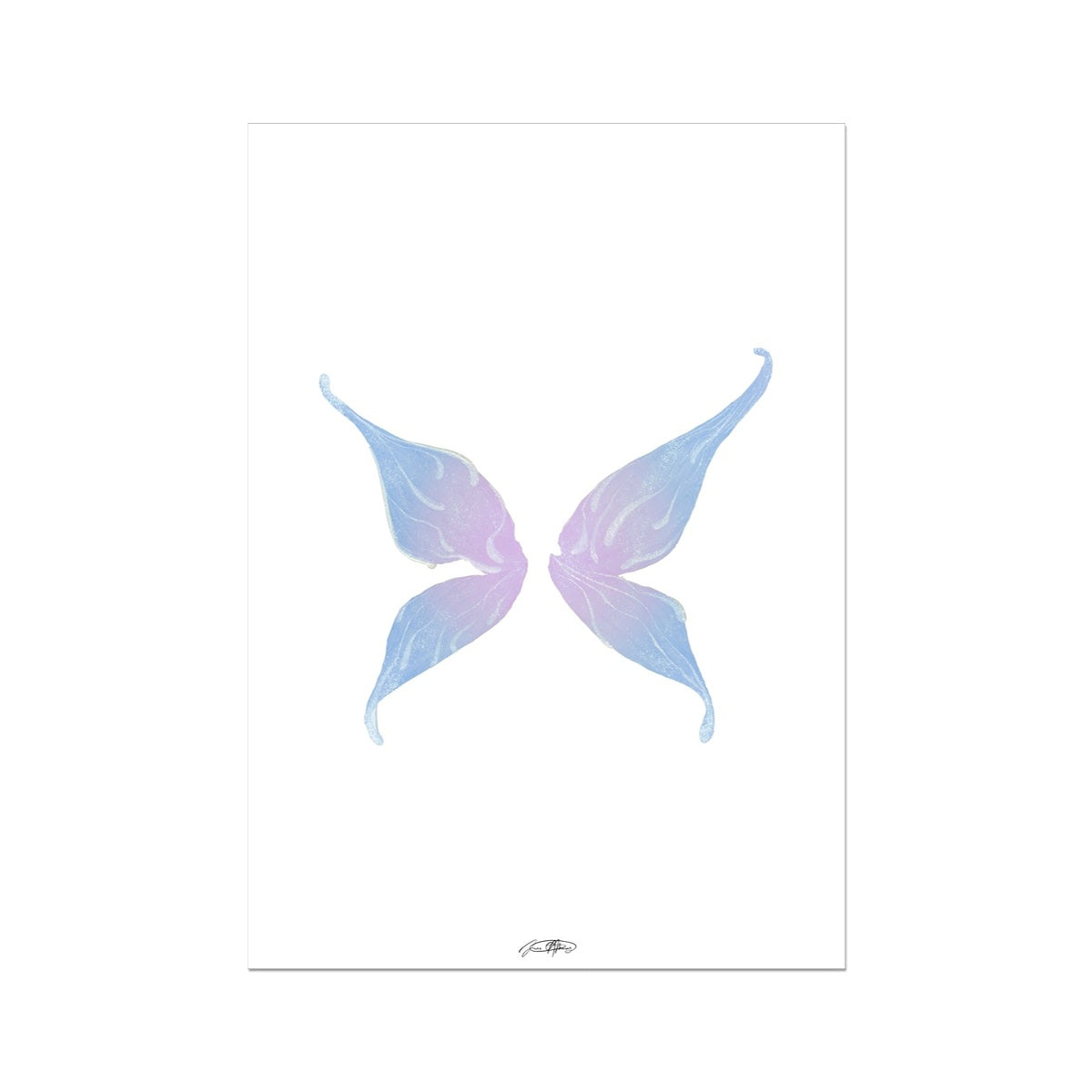  © les muses / Fairy Tears is a collection of art prints featuring glittering illustrations of fairy wings in aura and gradient colors. Aesthetic danish pastel posters perfect for dorm and apartment decor.