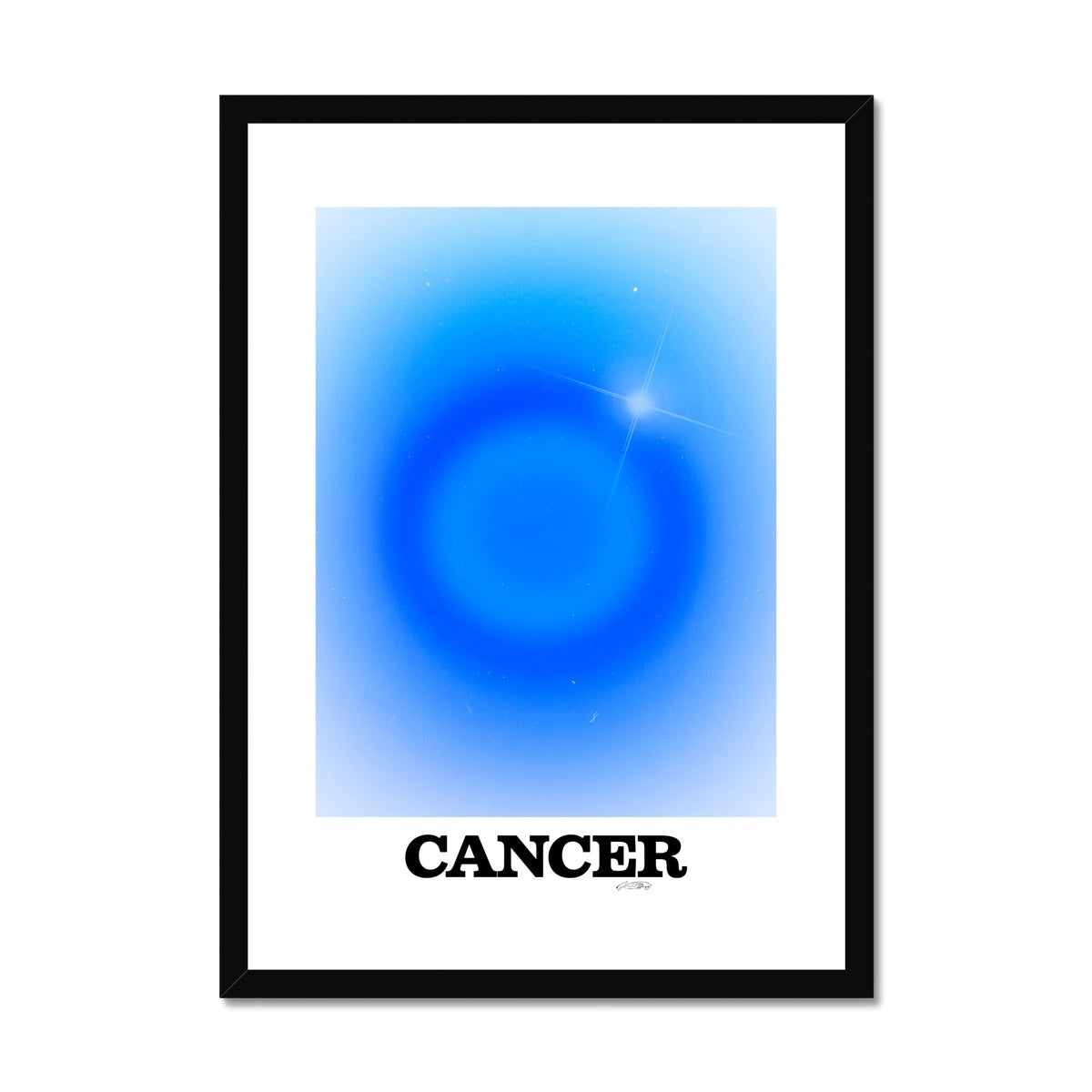 Our Cancer Aura art print is the perfect wall art to show off your star sign. Find a zodiac gradient print or poster in our astrology collection.