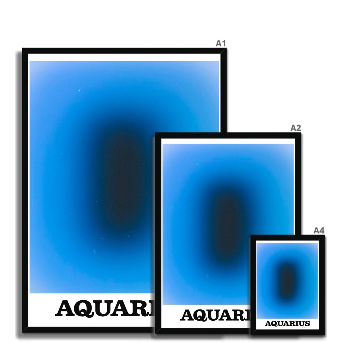 Our Aquarius Aura art print is the perfect wall art to show off your star sign. Find a zodiac gradient print or poster in our astrology collection.