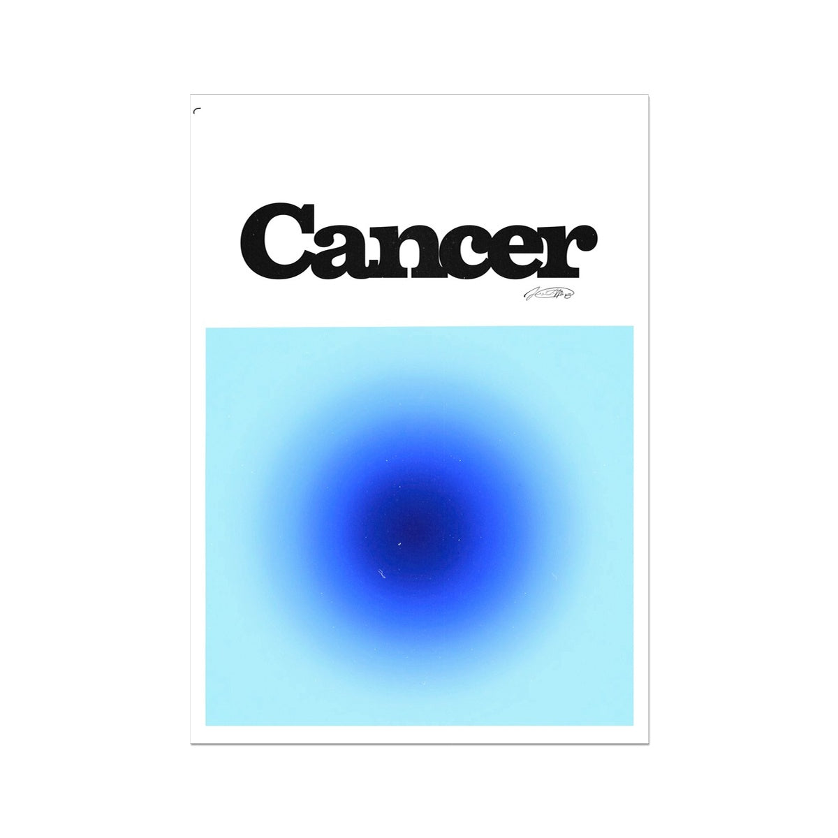 Our Cancer Aura art print is the perfect wall art to show off your star sign. Find a zodiac gradient print or poster in our astrology collection.