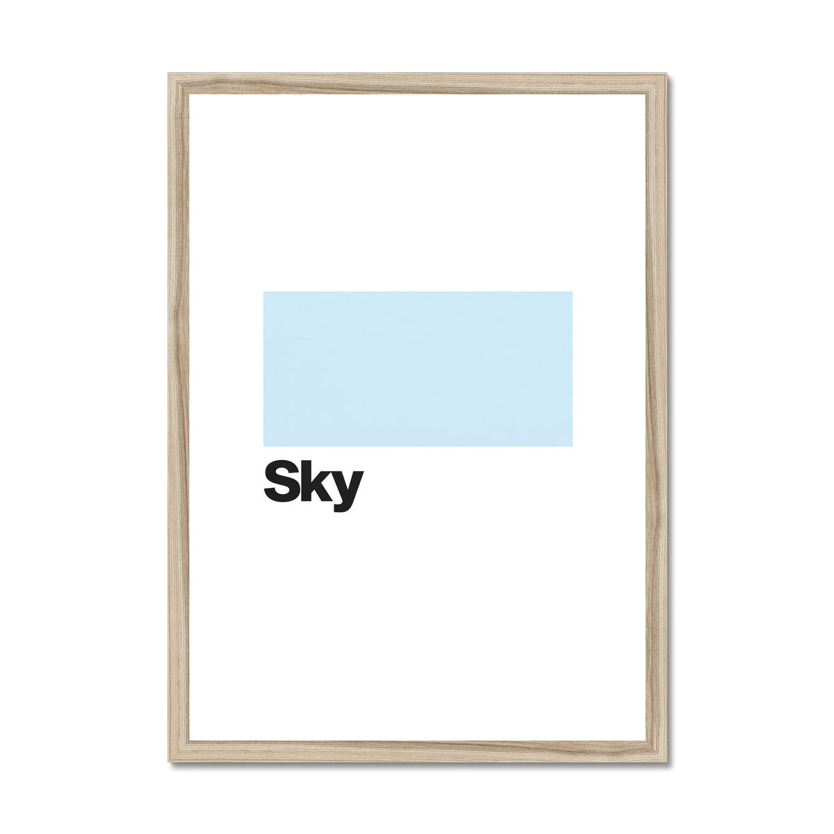 Sky Blue Framed & Mounted Print