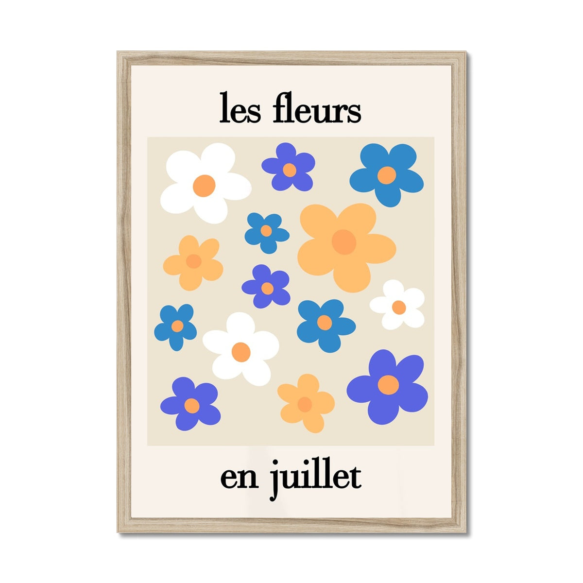 les fleurs Framed Print