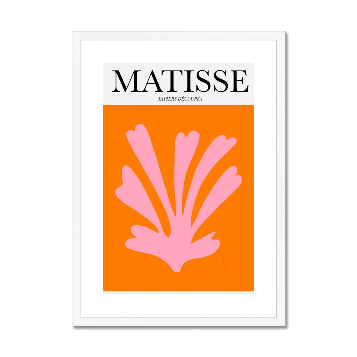 © les muses / Matisse wall art prints featuring flora cut outs or "Papiers Découpés" in a danish pastel style. Matisse exhibition posters with paper cut-outs. Berggruen & Cie museum prints for your gallery wall.