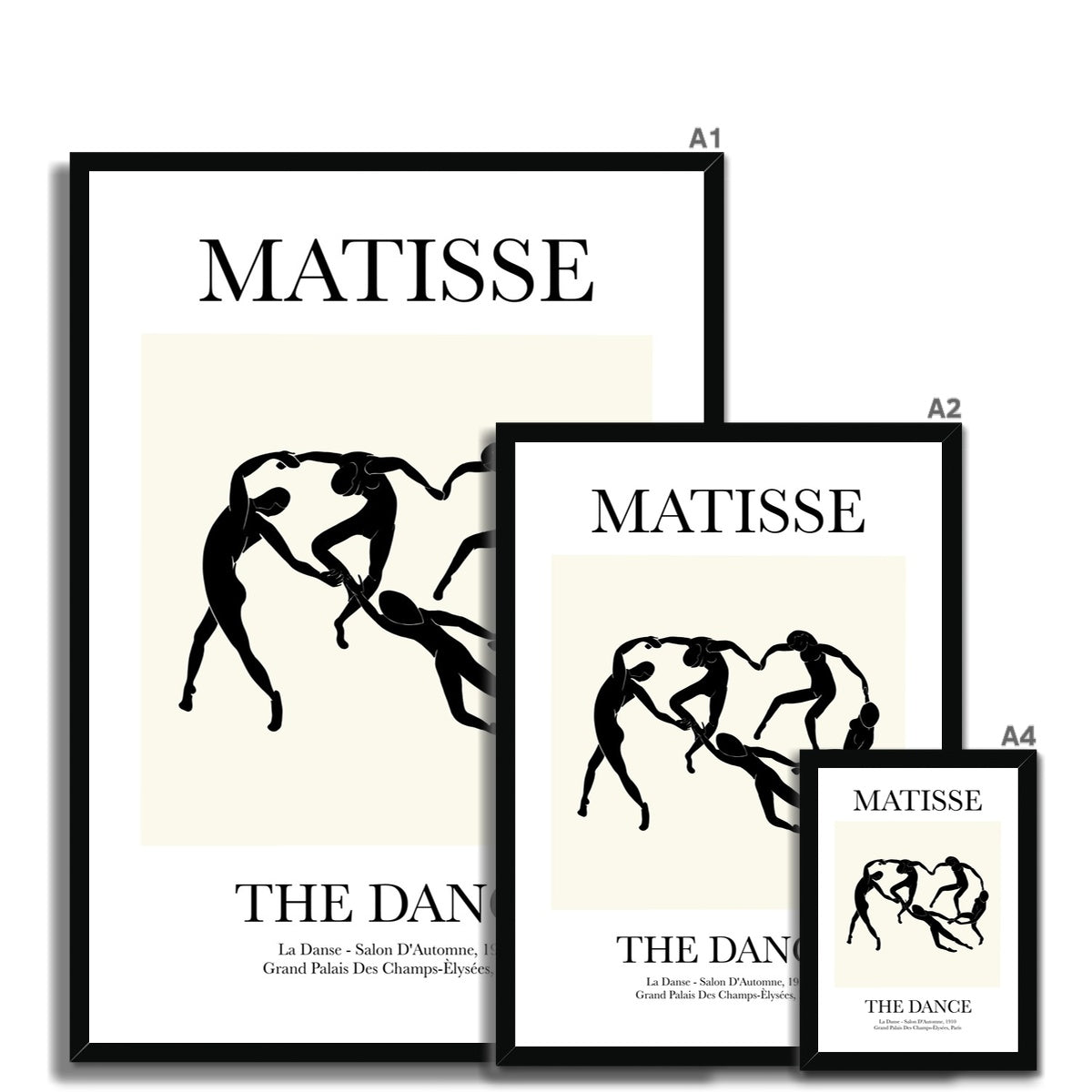 © les muses / Matisse wall art prints featuring nude figure cut outs or "Papiers Découpés" in a danish pastel style. Matisse exhibition posters with paper cut-outs. Berggruen & Cie museum prints for your gallery wall.
