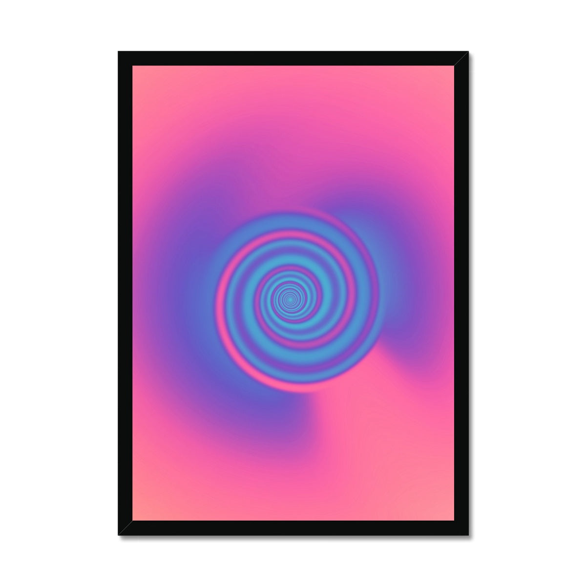 © les muses / Abstract aura wall art prints featuring warped gradients swirled to appear similar to a rabbit hole. Our colorful aura gradient posters are an aesthetic addition to any dorm or apartment decor.