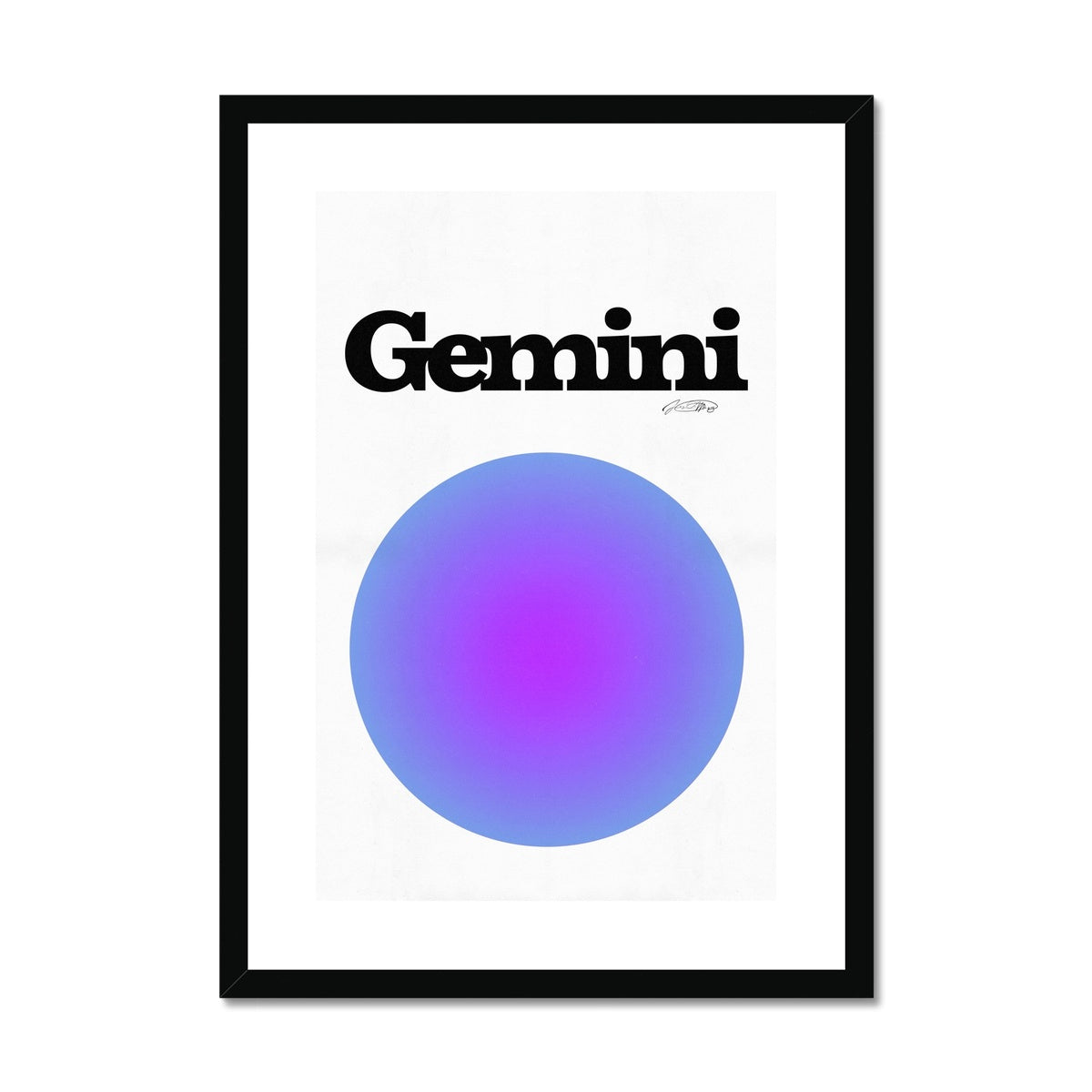 Our Gemini Aura art print is the perfect wall art to show off your star sign. Find a zodiac gradient print or poster in our astrology collection.