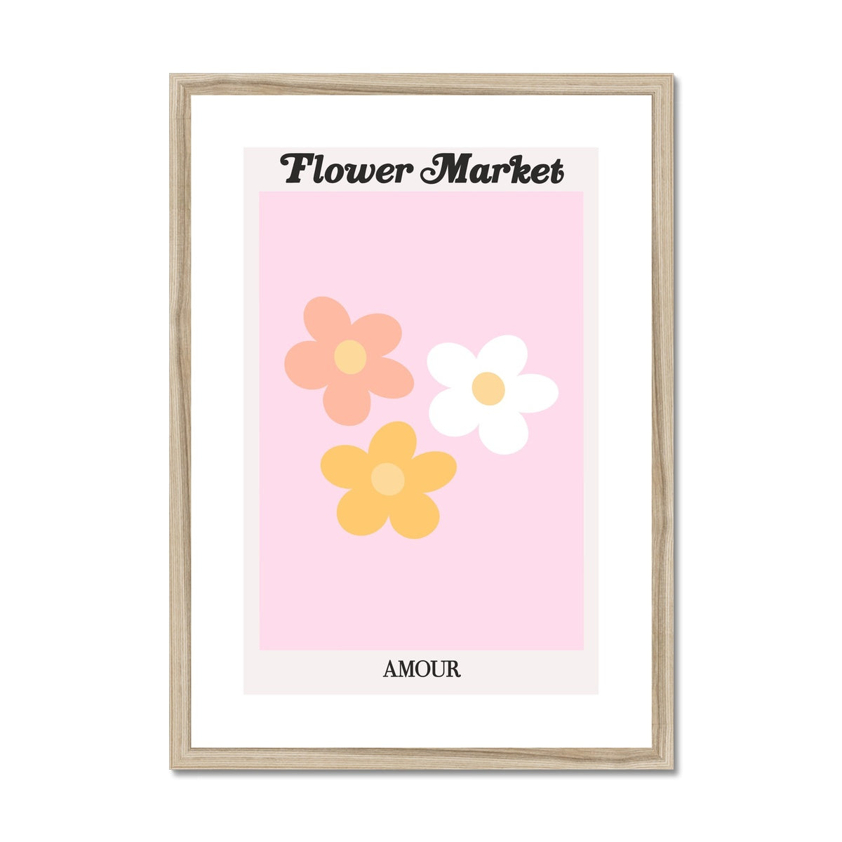 Our Flower Market collection features wall art with vibrant floral illustrations under original hand drawn typography. Danish pastel posters full of flowers that will brighten up any gallery wall. The full resolution art prints of our popular Flower Market and Fruit Market designs are available only from Les Muses. 