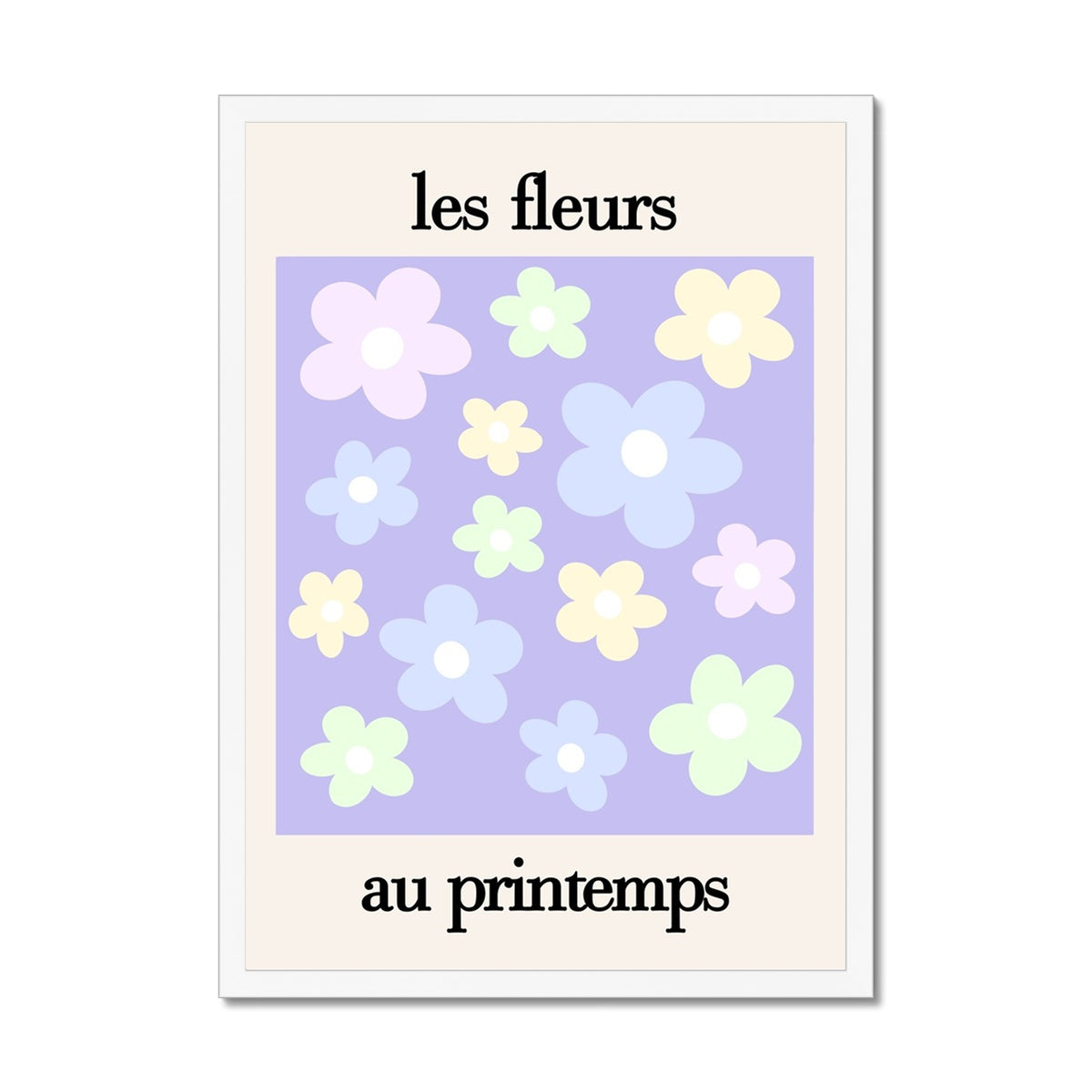 les fleurs Framed Print