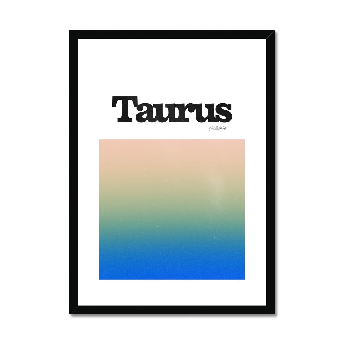 Our Taurus Aura art print is the perfect wall art to show off your star sign. Find a zodiac gradient print or poster in our astrology collection.