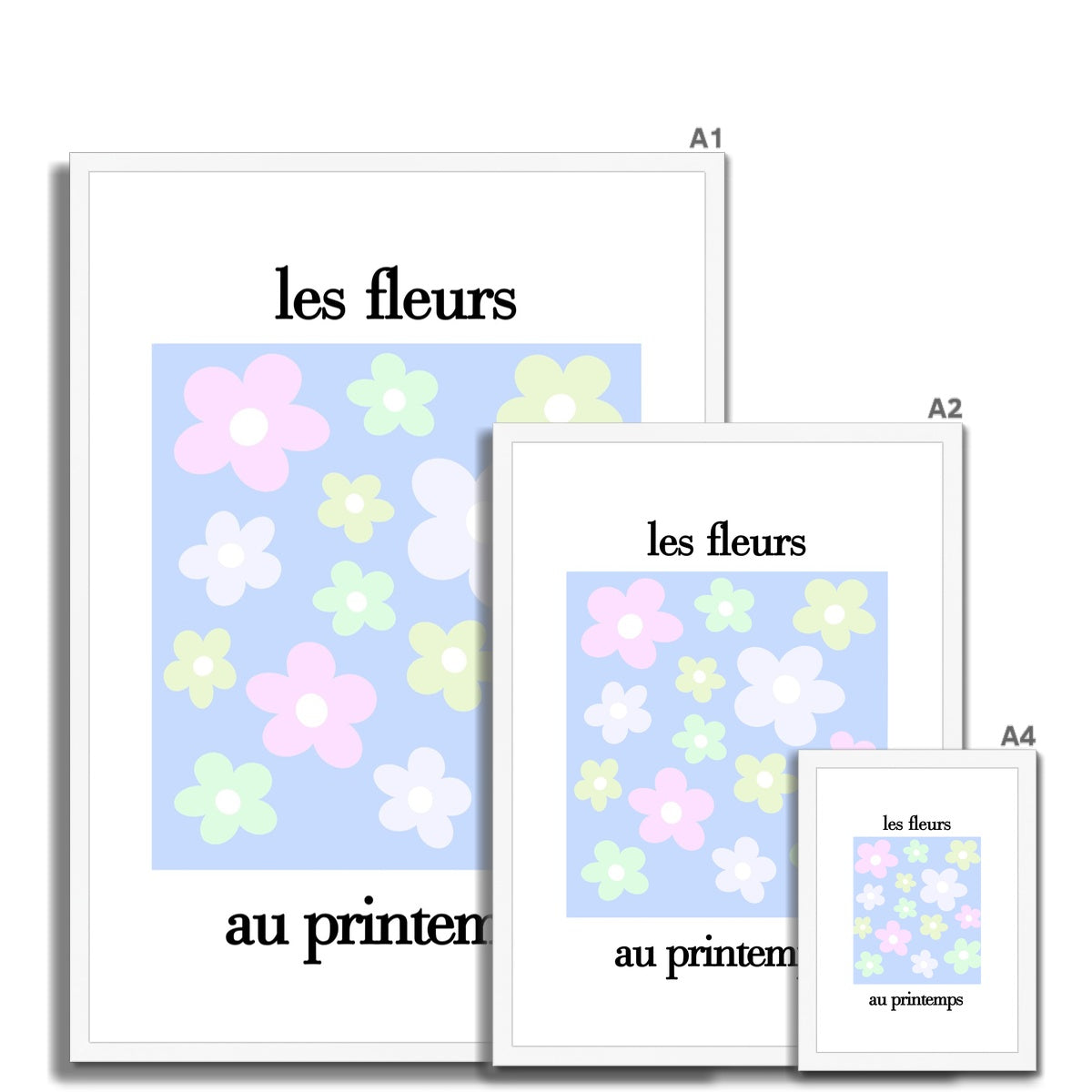 les fleurs Framed & Mounted Print