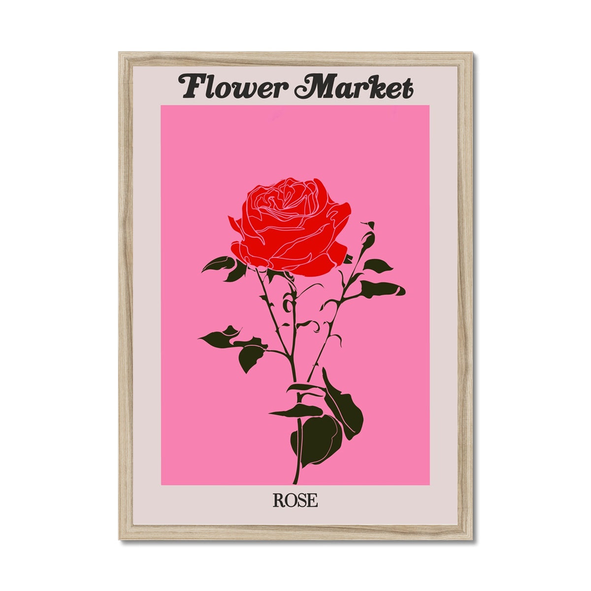 Our Flower Market collection features wall art with vibrant floral illustrations under original hand drawn typography. Danish pastel posters full of flowers that will brighten up any gallery wall. The full resolution art prints of our popular Flower Market and Fruit Market designs are available only from Les Muses. 