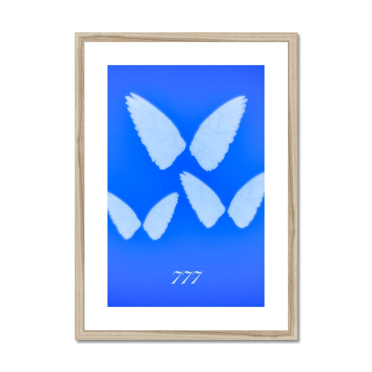 An angel number art print with a gradient aura. Add a touch of angel energy to your walls with a angel number auras. The perfect wall art posters to create a soft and dreamy aesthetic with your apartment or dorm decor. 777 Luck: Wonderful Things Are About To Happen