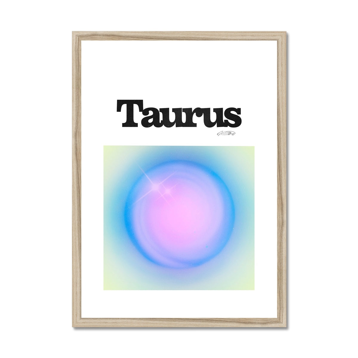 Our Taurus Aura art print is the perfect wall art to show off your star sign. Find a zodiac gradient print or poster in our astrology collection.