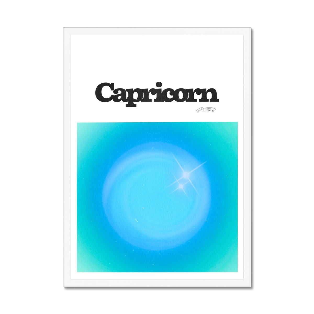 Our Capricorn Aura art print is the perfect wall art to show off your star sign. Find a zodiac gradient print or poster in our astrology collection.