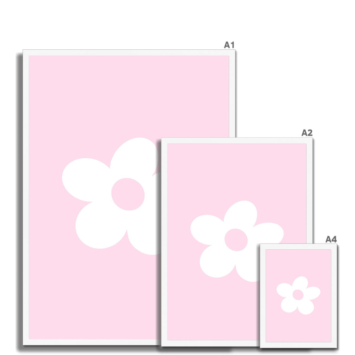 © les muses / Daisy is a collection of danish pastel wall art full of retro daisies.The aesthetic art prints feature a simple design of a single daisy in an array of dreamy pastels.  A trendy flower poster perfect as apartment and dorm decor. 